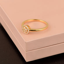 Load image into Gallery viewer, Moissanite Elegant Dome Design Stackable Ring – Sterling Silver
