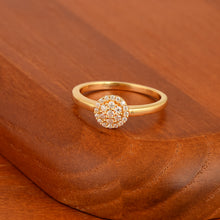 Load image into Gallery viewer, Moissanite Elegant Dome Design Stackable Ring – Sterling Silver
