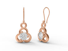Load image into Gallery viewer, Moissanite Elegant Openwork Drop Earrings - Sterling Silver
