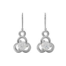 Load image into Gallery viewer, Moissanite Elegant Openwork Drop Earrings - Sterling Silver
