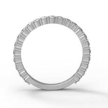 Load image into Gallery viewer, Moissanite Eternity Band Classic Prong Set Ring – Sterling Silver
