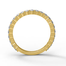 Load image into Gallery viewer, Moissanite Eternity Band Classic Prong Set Ring – Sterling Silver
