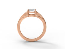 Load image into Gallery viewer, Moissanite Oval Cut Solitaire Ring - Sterling Silver
