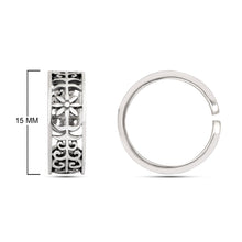Load image into Gallery viewer, 925 Sterling Silver Floral Cutwork Adjustable Toe Ring
