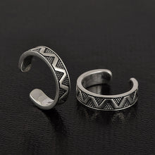 Load image into Gallery viewer, 925 Sterling Silver Zigzag Pattern Adjustable Toe Ring
