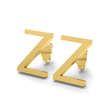 Load image into Gallery viewer, Initial &quot;Z&quot; Monogram Stud Earring – Sterling Silver
