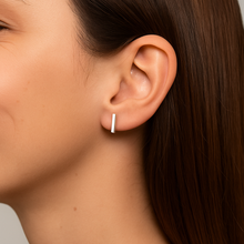 Load image into Gallery viewer, Initial &quot;I&quot; Monogram Stud Earring – Sterling Silver
