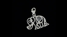Load and play video in Gallery viewer, 0.15 CTW Diamond Polki Elephant Charm Pendant
