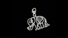Load and play video in Gallery viewer, 0.15 CTW Diamond Polki Elephant Charm Pendant
