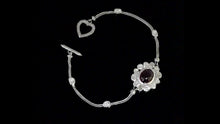 Load and play video in Gallery viewer, 2 CTW Diamond Polki Tourmaline Bracelet
