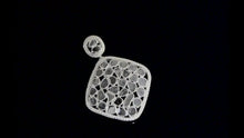 Load and play video in Gallery viewer, 4 CTW Diamond Polki Geometric Pendant
