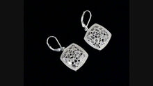 Load and play video in Gallery viewer, Diamond Polki Square Pendant Set
