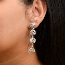 Load image into Gallery viewer, 3.10 CTW Diamond Polki Long Dangle Earrings
