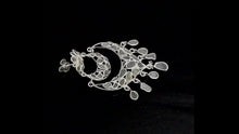 Load and play video in Gallery viewer, 5 CTW Diamond Polki Chand Bali Dangle Earrings

