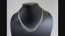 Load and play video in Gallery viewer, 6 CTW Diamond Polki Fringe Necklace

