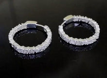 Load and play video in Gallery viewer, 3.00 CTW Diamond Polki Hoop Earrings
