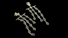 Load and play video in Gallery viewer, 3.00 CTW Diamond Polki Dangle Chandelier Earrings
