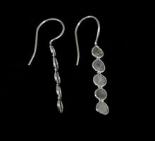 Load and play video in Gallery viewer, 2 CTW Diamond Polki Long Dangle Earrings
