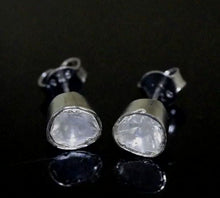 Load and play video in Gallery viewer, 0.25 CTW Diamond Polki Minimal Studs
