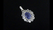 Load and play video in Gallery viewer, 1 CTW Diamond Polki Tanzanite Oval Pendant
