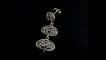 Load and play video in Gallery viewer, 2 CTW Diamond Polki Long Dangle Earrings
