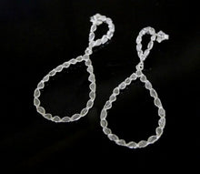 Load and play video in Gallery viewer, 4 CTW Diamond Polki Pear Shaped Dangle Earrings
