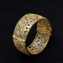 Load image into Gallery viewer, 20 CTW Diamond Polki Openable Bangle Bracelet
