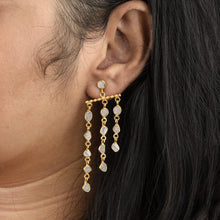 Load image into Gallery viewer, 3.00 CTW Diamond Polki Dangle Chandelier Earrings
