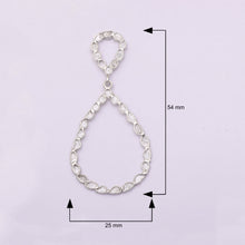 Load image into Gallery viewer, 4 CTW Diamond Polki Pear Shaped Dangle Earrings
