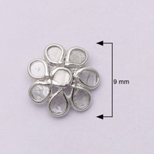 Load image into Gallery viewer, 0.80 CTW Diamond Polki Floral Studs
