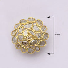 Load image into Gallery viewer, 2.20 CTW Diamond Polki Floral Studs
