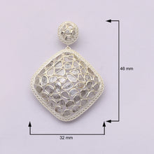 Load image into Gallery viewer, 6.70 CTW Diamond Polki Square Dangle Earrings
