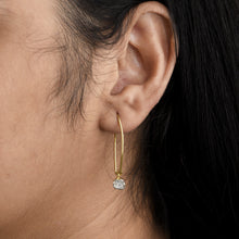Load image into Gallery viewer, 0.35 CTW Diamond Polki Dangle Earrings
