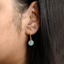 Load image into Gallery viewer, 0.50 CTW Blue Diamond Polki Dangles Earrings
