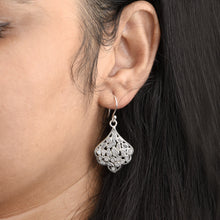 Load image into Gallery viewer, 1 CTW Diamond Polki Leaf Dangles Earrings
