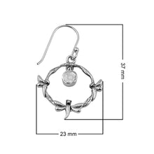 Load image into Gallery viewer, 0.25 CTW Polki Diamond Drop Dragonfly Earrings
