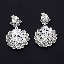 Load image into Gallery viewer, 4 CTW Diamond Polki Pear Dangle Earrings
