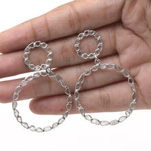 Load image into Gallery viewer, 4.00 CTW Natural Polki Diamond Handmade Double Disk Earring
