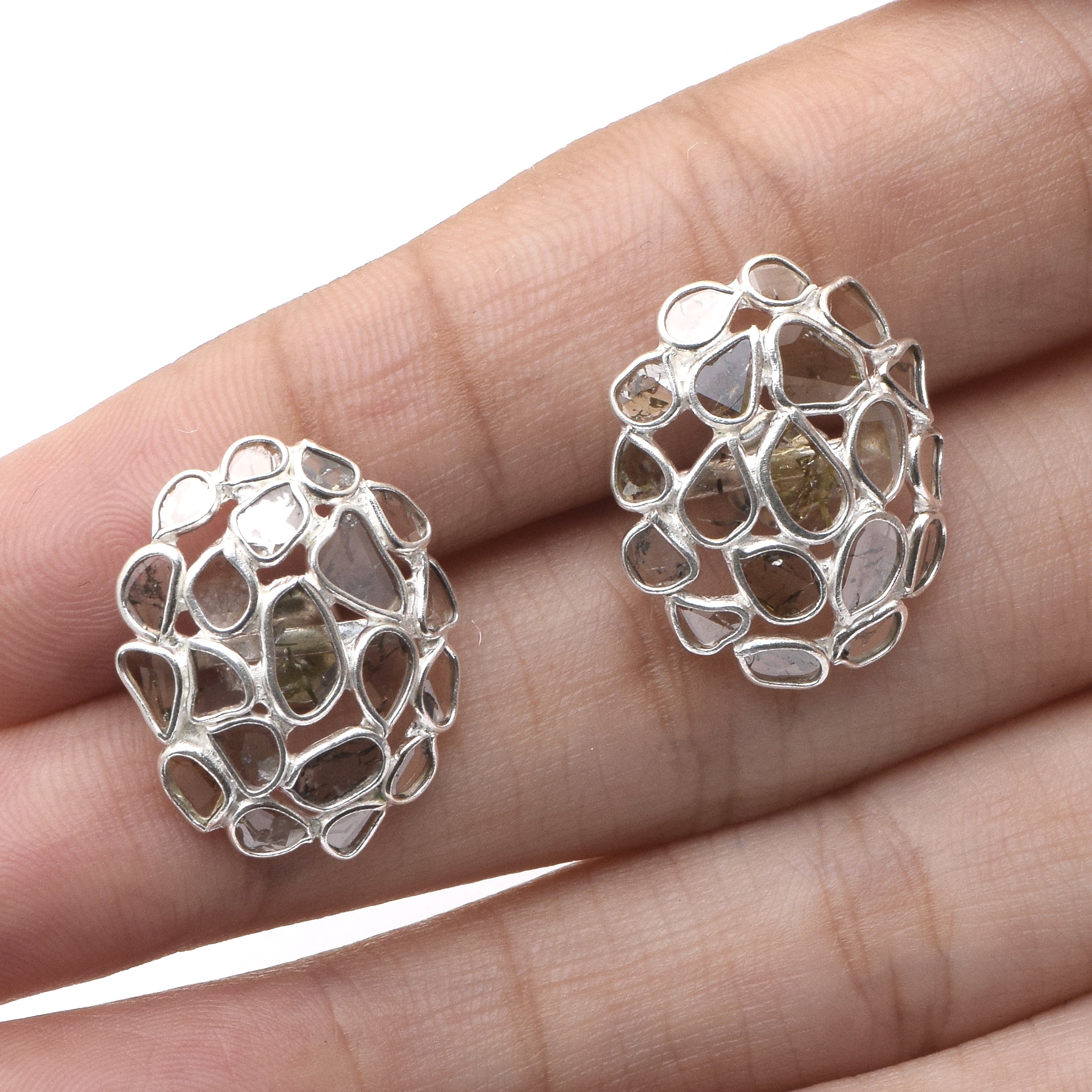 1.50 CTW Diamond Polki Studs