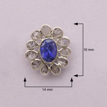 Load image into Gallery viewer, 2.00 CTW Diamond Polki Floral Stud Earrings
