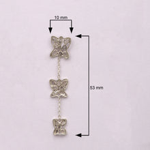 Load image into Gallery viewer, 2 CTW Diamond Polki Long Dangle Earrings
