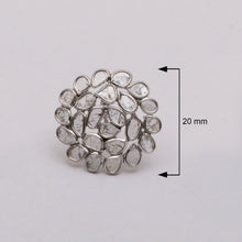 Load image into Gallery viewer, 2.20 CTW Diamond Polki Cluster Studs
