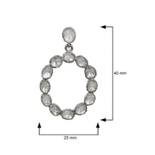 Load image into Gallery viewer, 2.60 CTW Diamond Polki Oval Dangle Earrings
