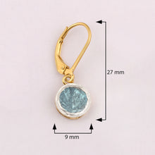 Load image into Gallery viewer, 0.50 CTW Blue Diamond Polki Dangles Earrings
