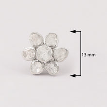 Load image into Gallery viewer, 0.50 CTW Diamond Polki Flower Stud Earrings
