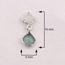 Load image into Gallery viewer, 1 CTW Blue Diamond Polki Studs Earrings
