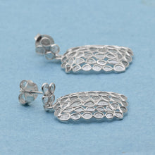 Load image into Gallery viewer, 4 CTW Diamond Polki Square Dangle Earring
