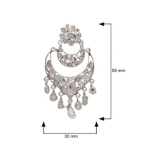 Load image into Gallery viewer, 5 CTW Diamond Polki Chand Bali Dangle Earrings
