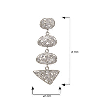 Load image into Gallery viewer, 3.10 CTW Diamond Polki Long Dangle Earrings
