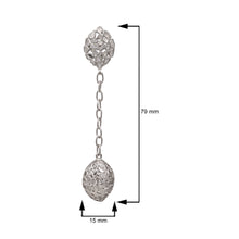 Load image into Gallery viewer, 6.50 CTW Diamond Polki Long Chain Dangle Earrings
